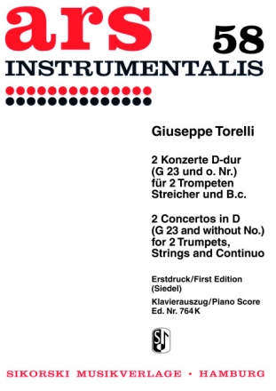 2 Konzerte D-Dur f�r 2 Trompeten, Streicher und Bc f�r 2 Trompeten und Klavier