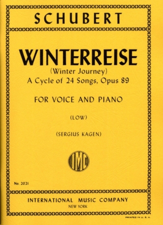 Winterreise op.89 D911 for low voice and piano