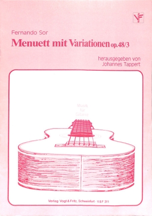 Menuette mit Variationen op.48,3 f�r Gitarre