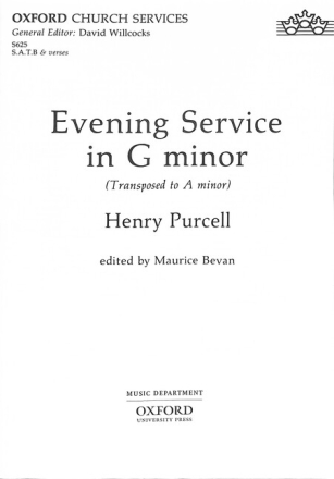 Evening Service in a Minor for mixed chorus and organ score