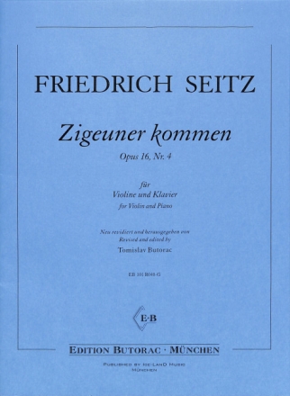 Zigeuner kommen op.16,4 f�r Violine und Klavier