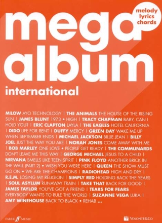 Mega Album International piano/vocal/guitar