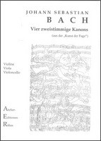 4 zweistimmige Kanons f�r Violine, Viola und Violoncello Stimmen