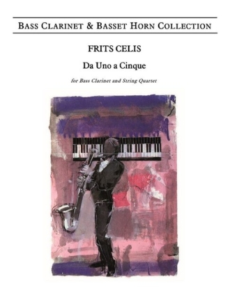 Da Uno a Cinque op.27 for bass clarinet and string quartet score and parts