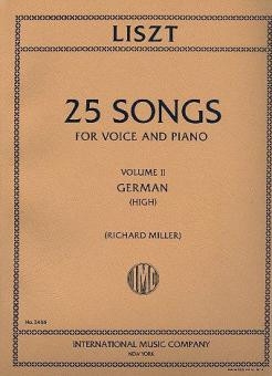 25 Songs vol.2 for high voice and piano (dt)