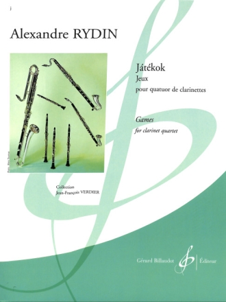 J�t�kok pour 3 clarinettes et clarinette basse partition et parties