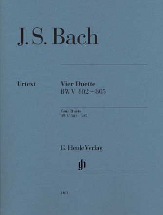 4 Duette BWV802-805 f�r Klavier (ohne Fingersatz)