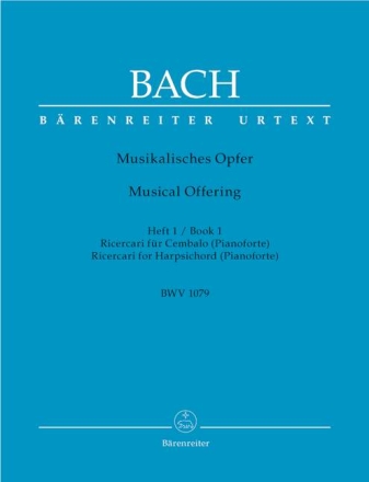 Musikalisches Opfer BWV1079 Band 1 Ricercari f�r Cembalo