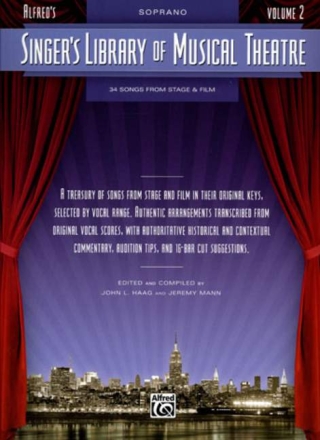 Singer's Library of Musical Theatre vol.2 for soprano and piano