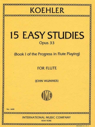 15 easy Studies op.33 for flute