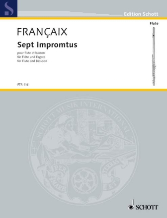 Sieben Impromptus f�r Fl�te und Fagott Spielpartitur