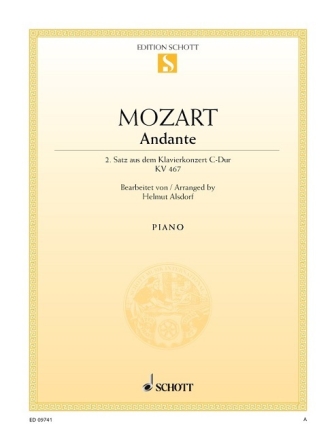 Konzert C-Dur KV467 2. Satz f�r Klavier