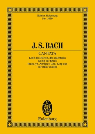 Lobe den Herren den M�chtigen - Kantate Nr.137 BWV137 f�r Soli, Chor und Orchester Studienpartitur