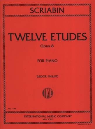 12 Etudes op.8 for piano