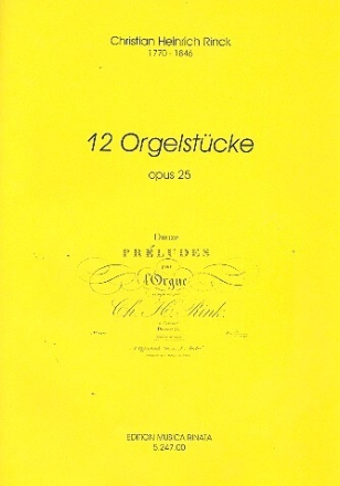 12 Orgelst�cke op.25