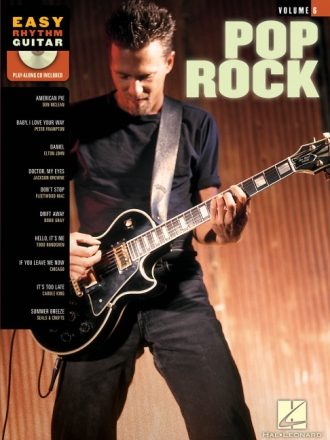 Pop Rock (+CD): for easy rhythm guitar playalong vol.6 (in tablature)