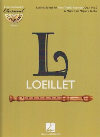 Sonate op.1,3 f�r Altblockfl�te und Bc f�r Altblockfl�te (+CD)