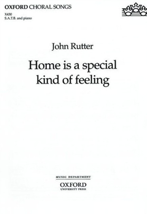 Home is a special Kind of Feeling for mixed chorus and orchestra vocal score
