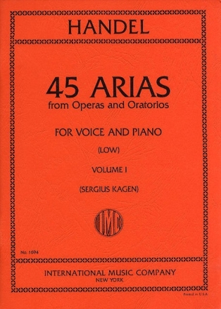 45 Arias from Operas and Oratorios vol.1 for low voice and piano