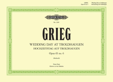 Wedding Day at Troldhaugen op.65,6 for piano 4 hands