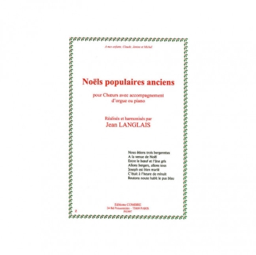 Noels populaires anciens pour choeur mixte et piano (orgue) partition