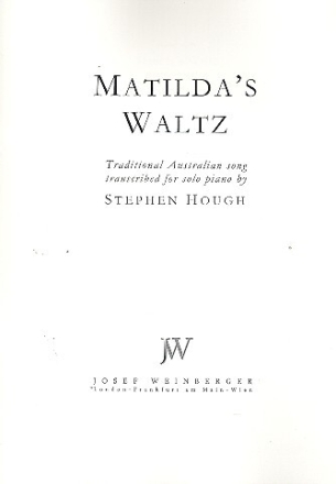Matilda's Waltz for piano