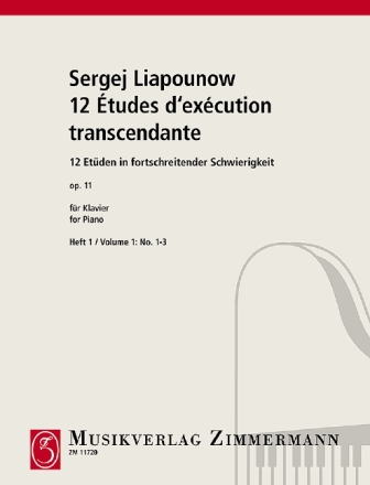 12 Etudes op.11 Band 1 (Nr.1-3) f�r Klavier