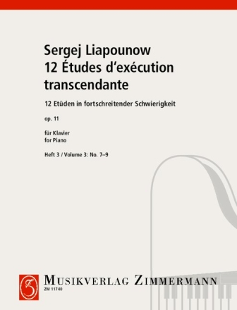 12 Etudes op.11 Band 3 (Nr.7-9) f�r Klavier