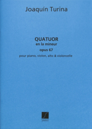 Quatuor la mineur op.67 pour trio � cordes et piano parties