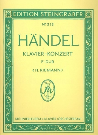 Konzert F-Dur f�r Klavier und Orchester f�r 2 Klaviere