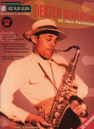 Dexter Gordon - 10 Jazz Favorites (+CD): for Bb, Eb, C and bass clef instruments jazz playalong vol.60