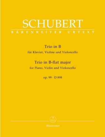 Klaviertrio B-Dur op.99 D898 f�r Klavier, Violine und Violoncello