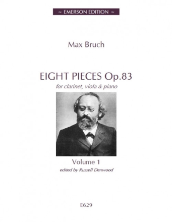 8 Pieces op.83 vol.1 (nos.1-4) for clarinet, VIOLA AND PIANO parts
