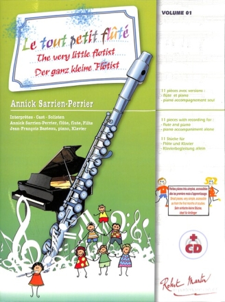 Le tout petit flut� (+Online Audio) pour flute et piano