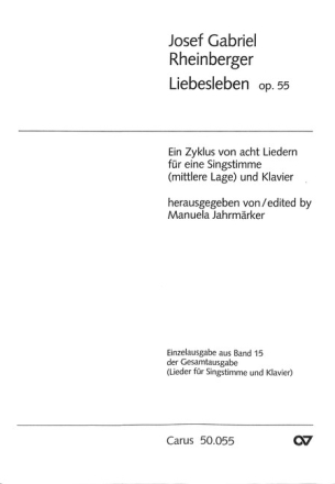 Liebesleben op.55 f�r Gesang (mittel) und Klavier