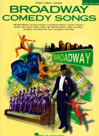 Broadway Comedy Songs: songbook piano/vocal/guitar
