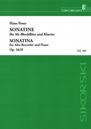 Sonatine op.36,2 f�r Altblockfl�te und Klavier