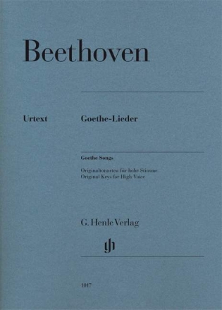 Goethe-Lieder f�r Gesang (hoch) und Klavier