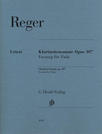 Sonate op.107 f�r Klarinette und Klavier Fassung f�r Viola und Klavier