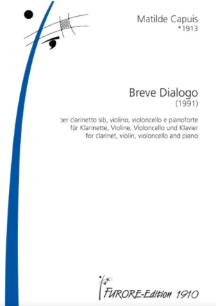 Breve dialogo f�r Klarinette, Violine, Violoncello und Klavier Partitur und Stimmen
