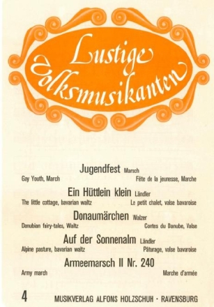 Lustige Volksmusikanten Band 4 f�r diatonische Handharmonika