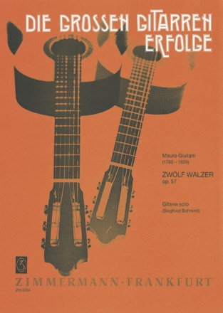 12 Walzer op.57 f�r Gitarre solo