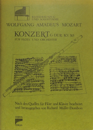 Konzert G-Dur KV313 f�r Fl�te und Orchester f�r Fl�te und Klavier