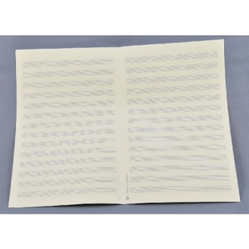 Notenpapier Oktav-Format hoch 14 Systeme 17x27 cm (5 B�gen)