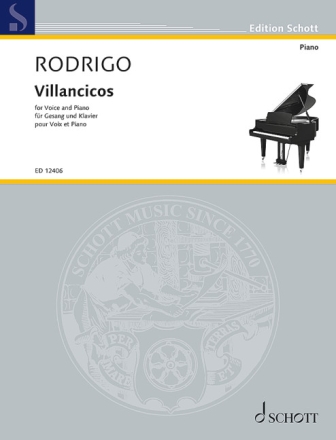Villancicos f�r Singstimme und f�r Klavier (sp/en)