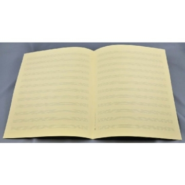 Star-Matt Notenpapier Quart-Format hoch 12 Systeme  27x34 cm (5 B�gen)