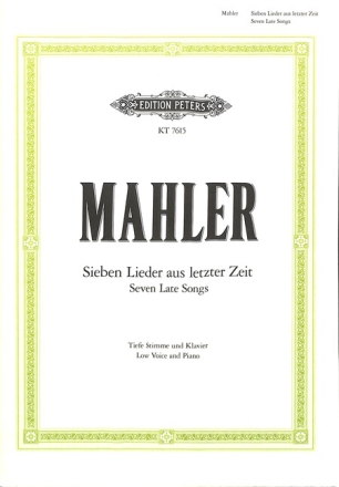 7 Lieder aus letzter Zeit f�r tiefe Singstimme und Klavier (dt/en)