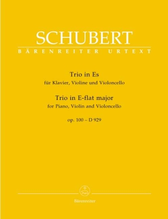 Klaviertrio Es-Dur op.100 D929 f�r Klavier, Violine und Violoncello
