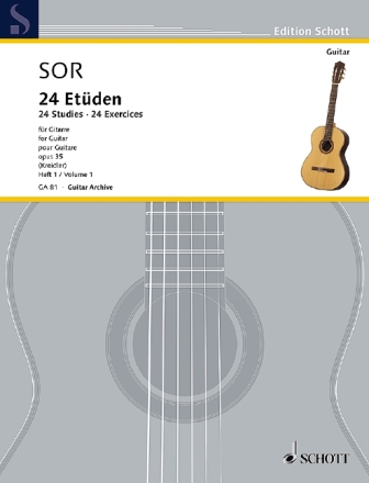 Sehr leichte �bungen op.35 Band 1 f�r Gitarre