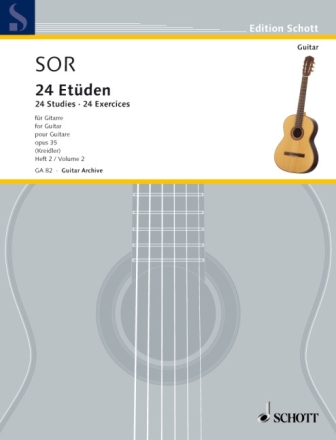 Sehr leichte �bungen op.35 Band 2 f�r Gitarre